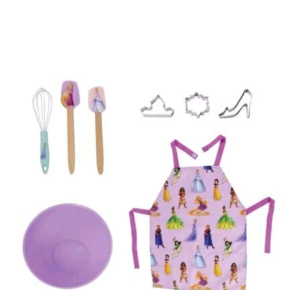 NEW Best Brands 8-Piece Disney 100th Anniversary Kids Baking Set Princess Theme - Picture 4 of 11
